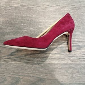 Tory Burch Elana 85MM Pump Kid Suede Color Port Size 7 US